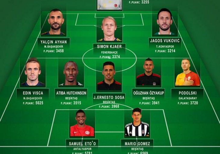 Edin Višća u timu sezone Super lige