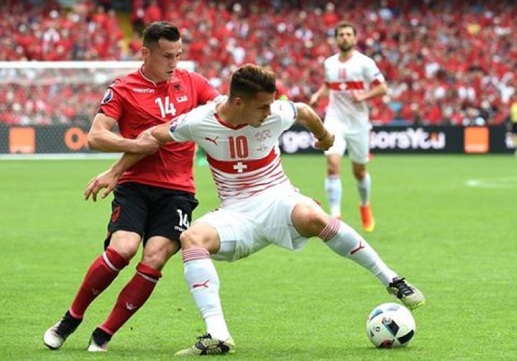Švicarska sa igračem više do teške pobjede nad nezgodnom Albanijom
