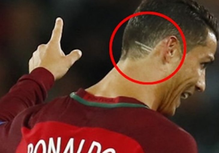 Svaka čast majstore: Otkriveno šta zapravo znače dvije crte na Ronaldovoj glavi