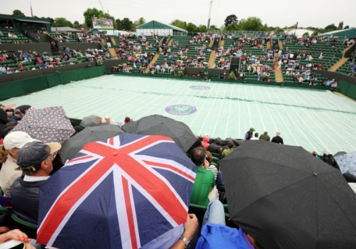 Prekinuti poslijepodnevni mečevi Wimbledona zbog kiše