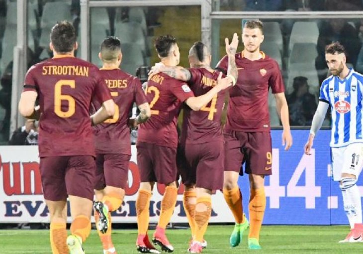 Roma deklasirala Pescaru, Džeko 