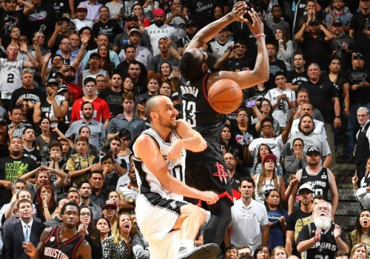 POTEZ KOJI JE DONIO RADOST MAMUZAMA: Pogledajte kako je stari lisac Ginobili podijelio bananu Bradi!