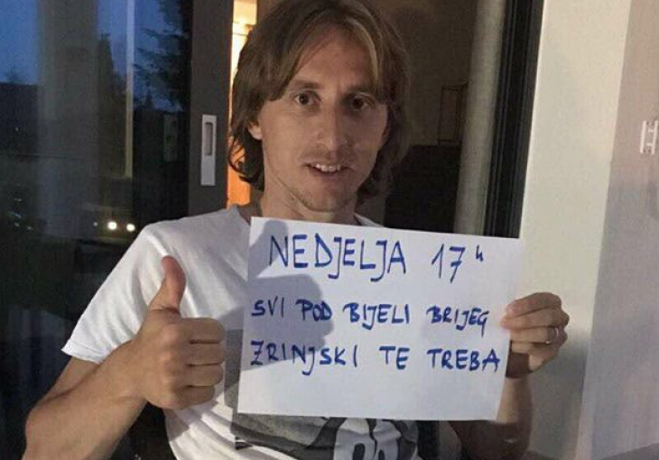 LUKA MODRIĆ SE OGLASIO IZ MADRIDA: Svi pod Bijeli brijeg, Zrinjski te treba!