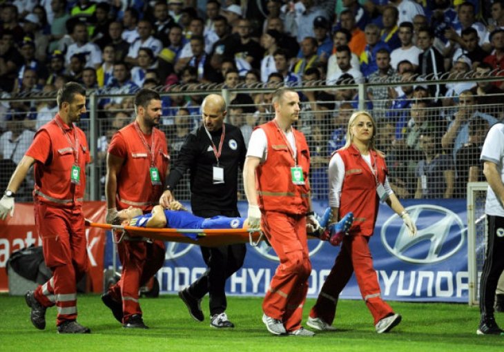 DR. REUF KARABEG O POVREDI SENADA LULIĆA: Naš reprezentativac će do ponedjeljka ostati na bolničkom liječenju!