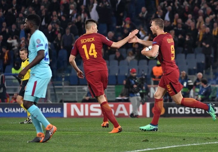 Šok za navijače Barcelone, penal nad Edinom Džekom i realizacija De Rossija za 2:0, Mohamed Salah pogodio za prolazak Liverpoola