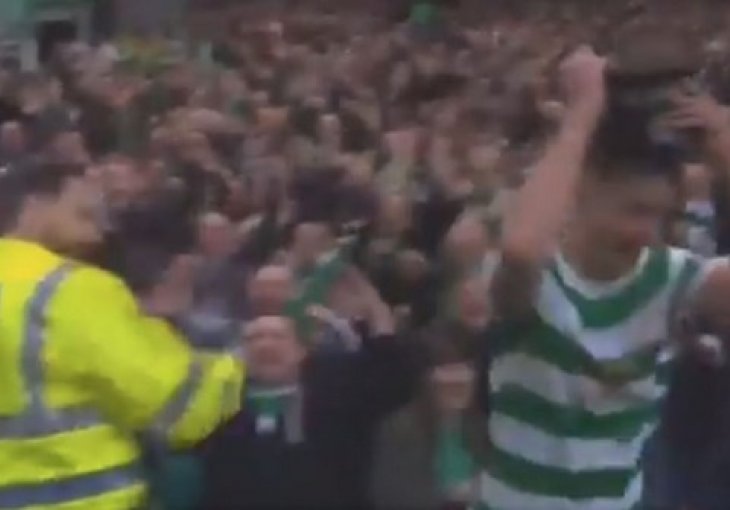 PREKRŠAJ ZA ZATVOR Celticov igrač slaveći gol protiv Rangersa ukrao kapu policajcu