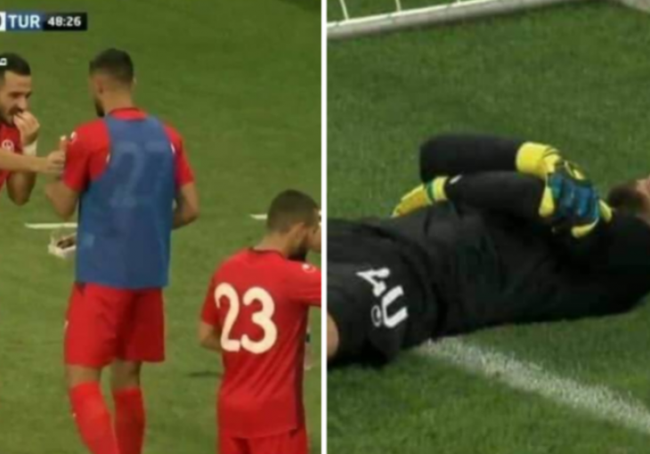 KAKAV POTEZ GOLMANA TUNISA: Glumio povredu kako bi saigrači iftarili pored terena!