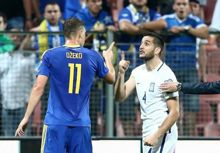 ZAKOPALI RATNE SJEKIRE: Pogledajte kako se Džeko na sjajan način našalio sa Manolasom!