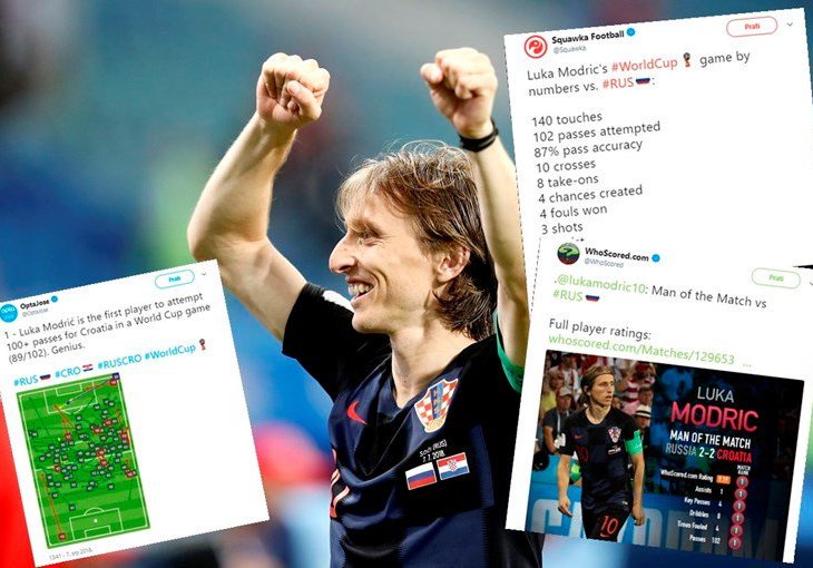 Ovo su dokazi: Modrić je protiv Rusije odigrao najbolju utakmicu za Hrvatsku