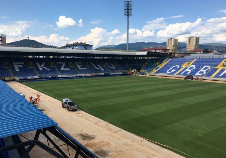 Završeni radovi na travnjaku stadiona Grbavica