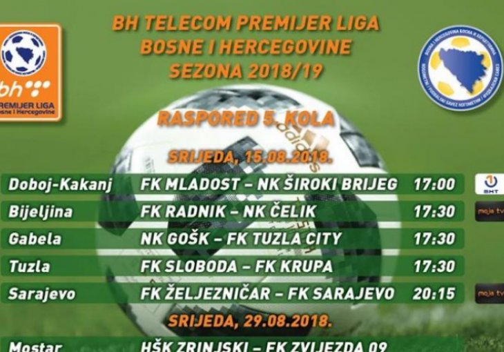 Tri utakmice petog kola Premier lige u direktnom prijenosu