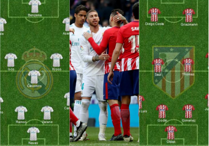 BITKA ZA SUPERKUP: Sastavi sa kojim će madridski rivali napasti jedan drugog! (GRAFIKA)