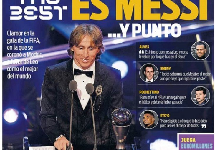 Katalonski mediji su jasni: Kakav Modrić, Messi je najbolji igrač svijeta i tačka