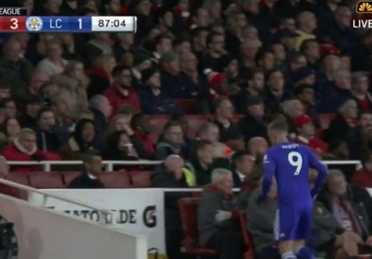 Vardy je sinoć istrčao sa terena u 87. minuti, a ono što je uradio će vas ŠOKIRATI