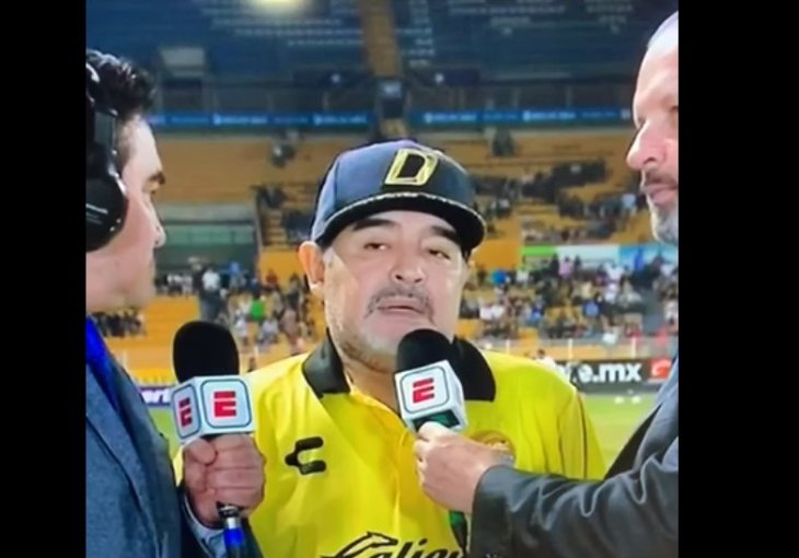 Maradona ponovo 'ODVALJEN'! Nije mogao da priča!