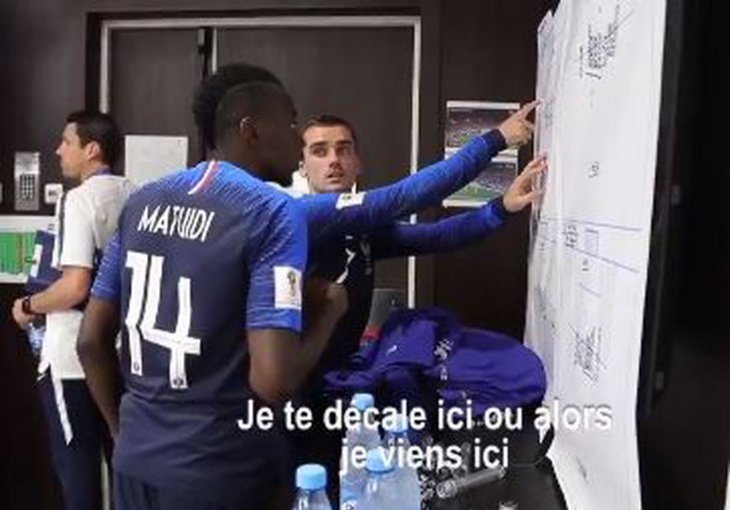 FRANCUZI OBJAVILI VIDEO: Pogledajte o čemu su pričali nogometaši francuske na POLUVREMENU finala SP 