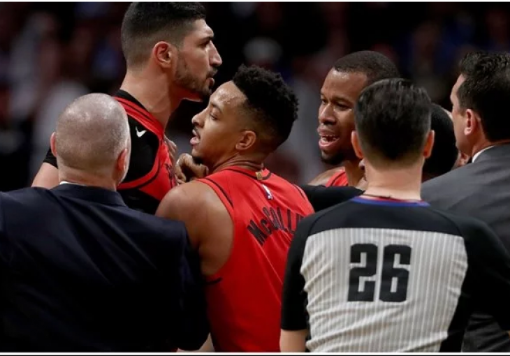 LUDNICA U NBA Blazersi izjednačili, tuča na tribinama zamalo i na terenu