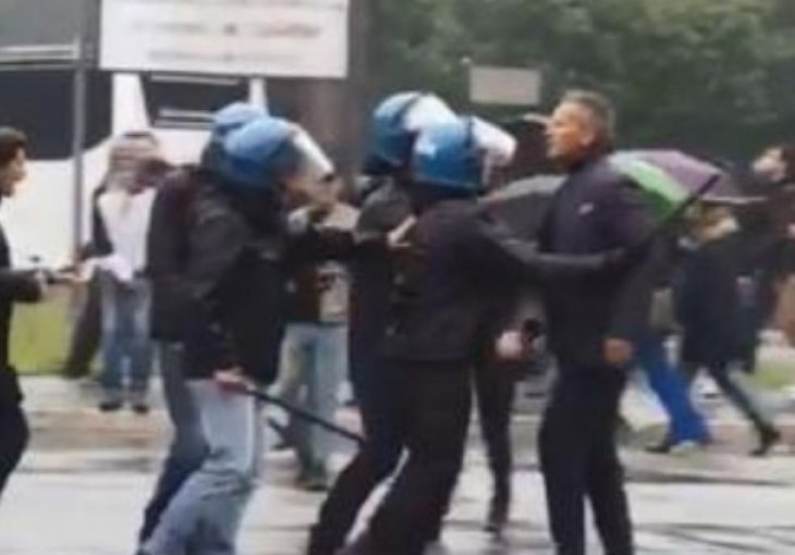 DRAMA U RIMU: Siniša Mihajlović došao gledati finale Kupa, pa se žestoko sukobio s navijačem, intervenisala policija (VIDEO)