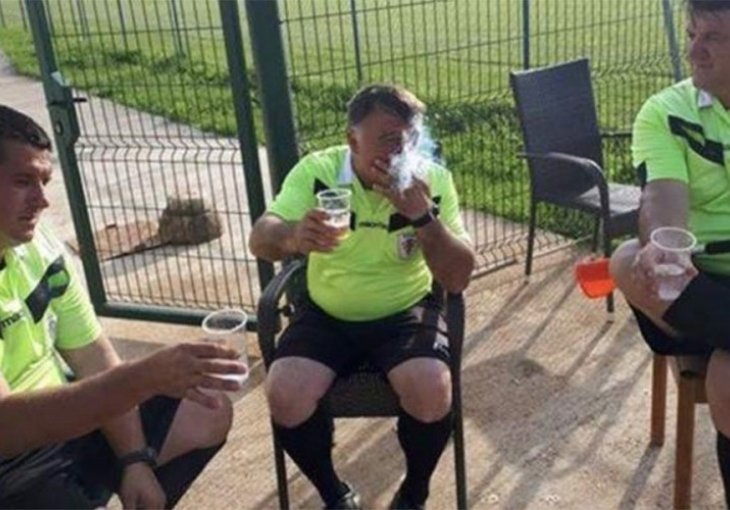 SVAŠTA IMA NA BRDOVITOM BALKANU Sudije poluvrijeme proveli uz cigarete i pivo