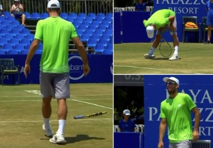 TRESLA SE TURSKA OD ŽESTOKIH PSOVKI SRBINA! Troicki IZGUBIO KOMPAS na meču protiv Kecmanovića:Bacao rekete, vrijeđao! (VIDEO)