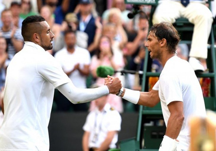 Spektakularan meč  na Wimbledonu: Nadal u ludom meču izbacio Kyrgiosa
