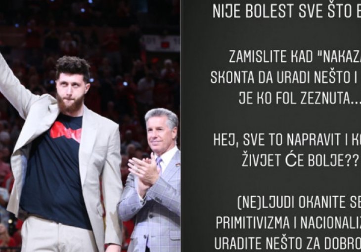 Nurkić: (Ne)ljudi okanite se primitivizma i nacionalizma, uradite nešto za dobrobit svih nas