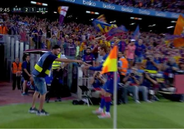 CAMP NOU ZANIJEMIO Griezmannova proslava gola podigla buru u Španiji: 