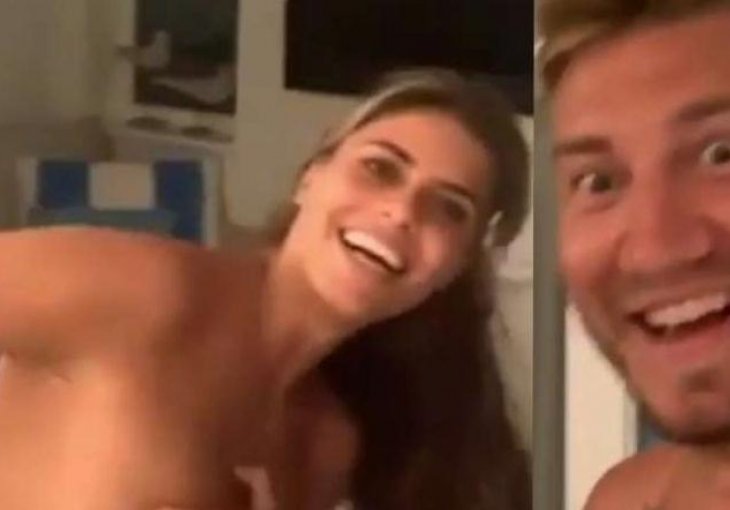 I OVAJ JE ŽEŠĆA BUDALETINA Bendtner objavio snimak skroz gole djevojke i uz osmijeh je snimao (18+)