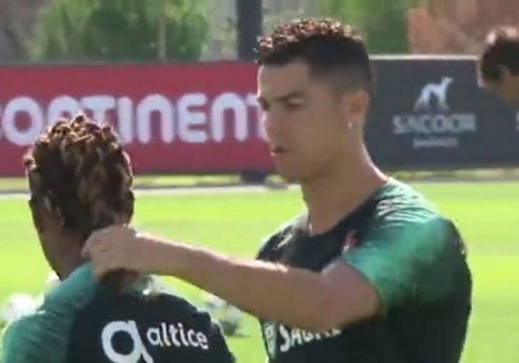 RONALDO JE SVE IZNENADIO NA TRENINGU: Vukao je suigrača za kosu, a onda učinio nešto totalno BIZARNO!