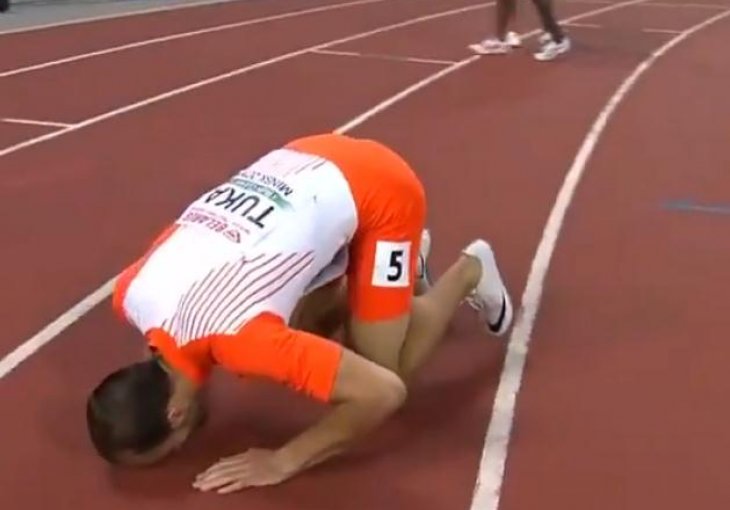 (VIDEO) POTVRDIO SJAJNU FORMU Amel Tuka slavio na 800 metara u Minsku