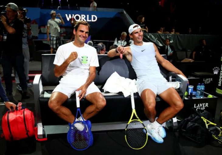 ZABAVA NASTAVLJENA VAN TERENA : Federer i Nadal provodili se do ranih jutarnjih sati A EVO KO IM JE PRAVIO DRUŠTVO! PROCURILE FOTOGRAFIJE !