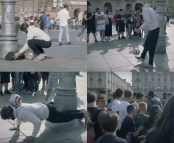 RONALDO SE MASKIRAO I OTIŠAO U CENTAR TORINA IGRATI FUDBAL S PROLAZNICIMA: Kada su shvatili ko je MAJSTOR S LOPTOM nastao je STAMPEDO!