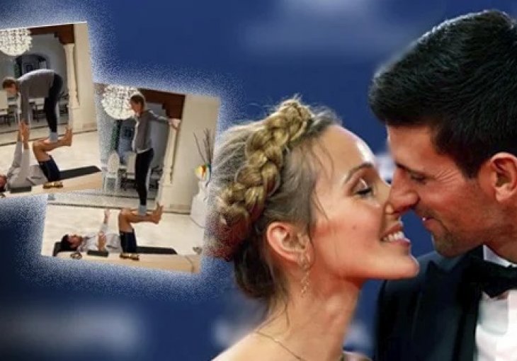 OVAKAV IZAZOV JOŠ NISMO VIDJELI! Jelena i Novak izveli AKROBACIJU I ODUŠEVILI SVE: Ko još ovo može?! (FOTO)