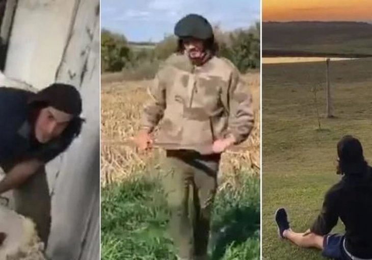 EDISON KAVANI ZA VRIJEME PAUZE ŠIŠA OVCE, MUZE KRAVE I KOSI TRAVU: Procurile fotografije sa imanja poznatog fudbalera