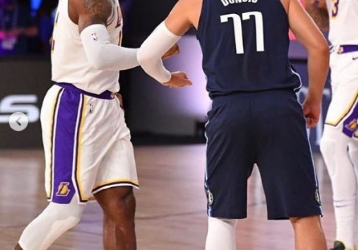 LUKA DONČIĆ I LEBRON SLUŠAJU NARODNJAKE SKUPA, JEDAN DETALJ NASMIJAO SVE: Glavni krivac - Bogdanović!