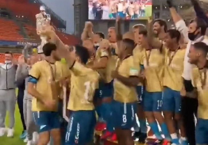 FUDBALERI ZENITA RAZBILI TROFEJ: Kapitenu ispao iz ruku