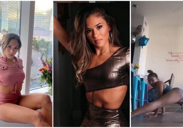 CIJELO TIJELO JOJ SE TRESLO! Od nje NEMA atraktivnije u oktagonu, a sada je potpisala novi ugovor i priredila šou u DONJEM VEŠU /VIDEO/