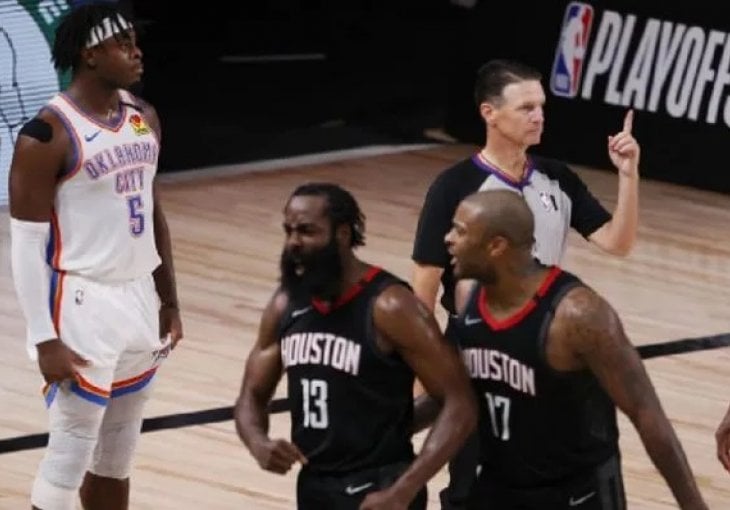 Harden odbranom izbacio Thunder u majstorici i odveo Rocketse na Lakerse