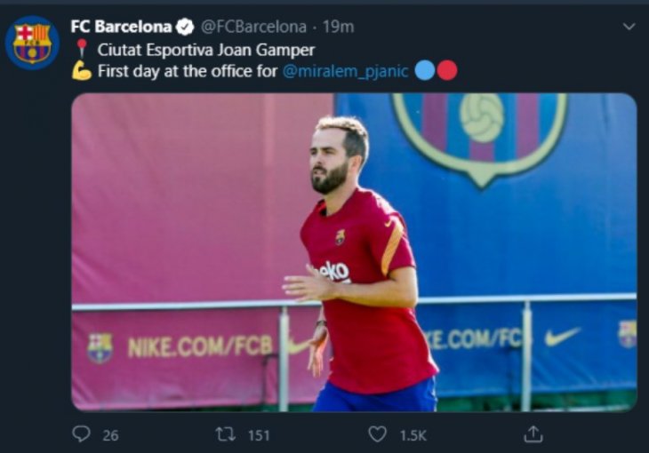 Miralem Pjanić dobio odobrenje za trening i odradio prvi u Barceloni