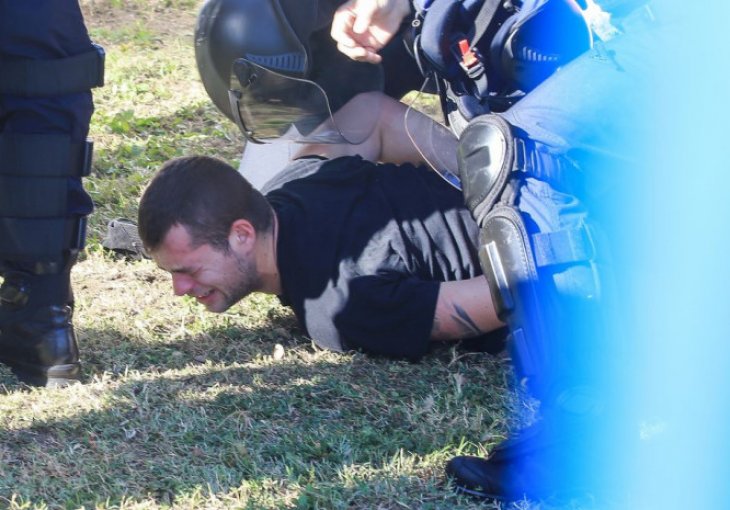 Veliki incident, sukob navijača Hajduka i policije