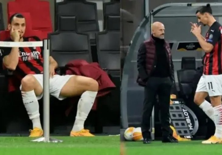 Milan ubjedljivo izgubio, a pogledajte Ibrinu reakciju kad ga je trener izvadio iz igre: POKAZAO MU SAMO OVO I SJEO (VIDEO)