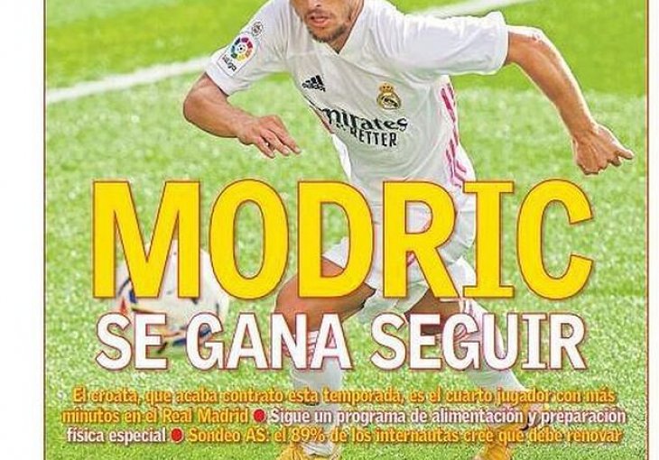 LUKA MODRIĆ OSVANUO NA NASLOVNICI ŠPANSKOG LISTA: Poslali jasnu poruku REAL MADRIDU
