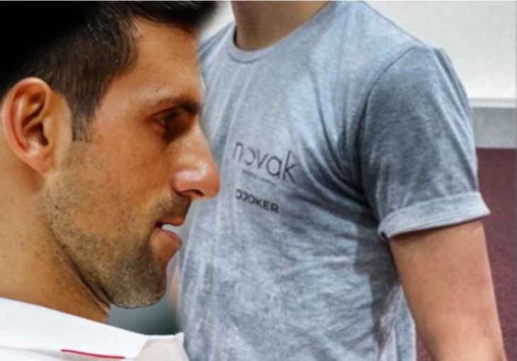 MORA DA JE BILO BAŠ NAPORNO: Vidite ŠTA radi Novak u Beogradu - znoj ga probila (FOTO)
