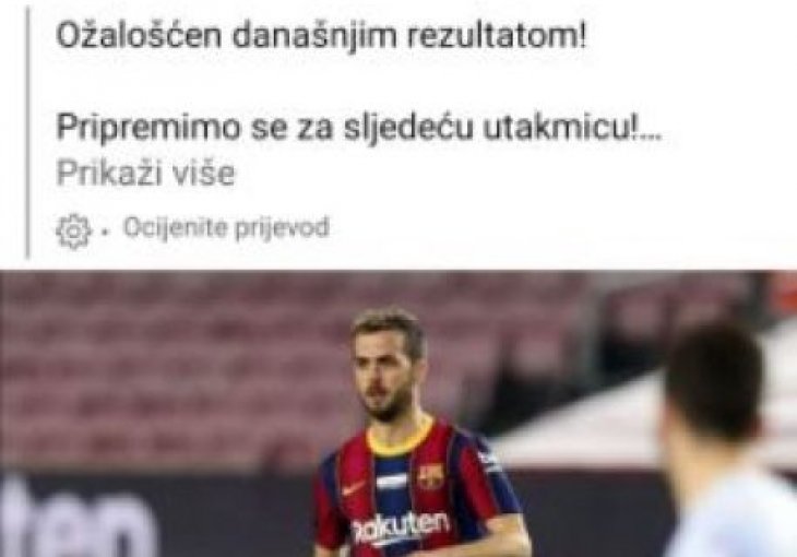 Pjanić zažalio za remijem, a onda se javio Sabit izTarčina i ovo poručio