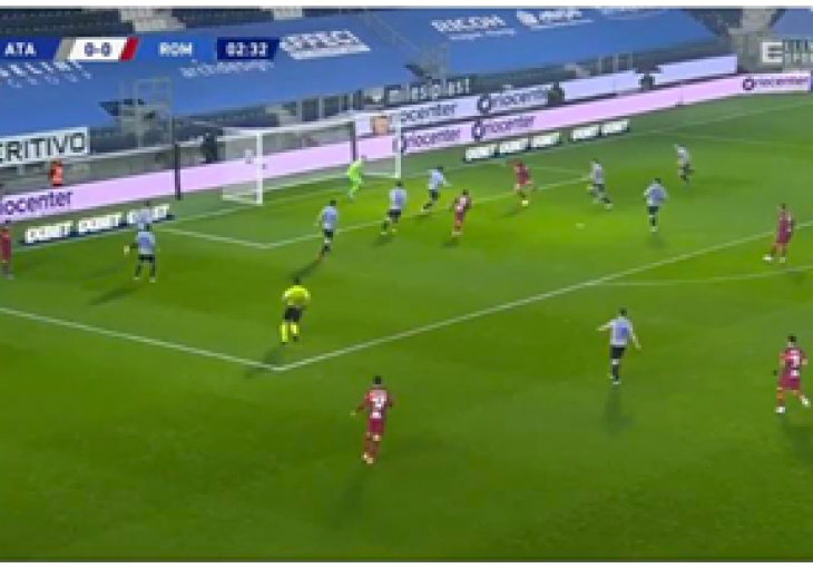 ATALANTA IZDRŽALA SAMO TRI MINUTE Maestralan gol Džeke za vodstvo Rome