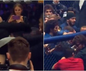 KHABIB JE ZA NJIH MALA MACA Haos u kavezu kakav se ne pamti: Dvije grdosije započele masovnu tučnjavu, a onda...