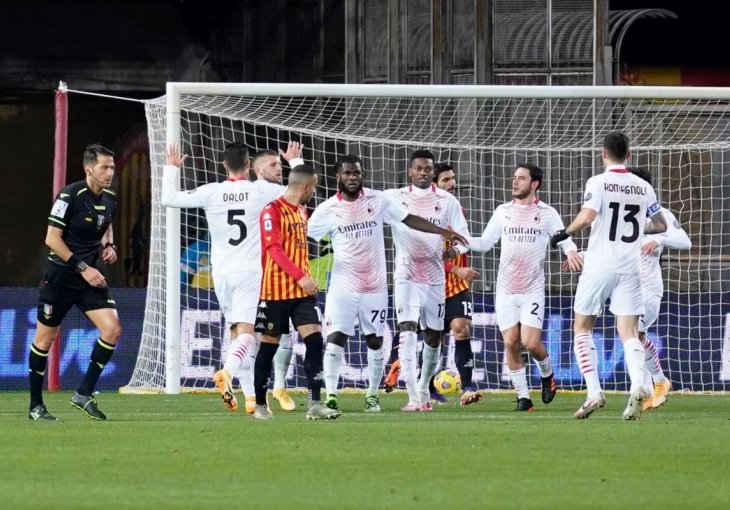 Milan nezaustavljiv i sa igračem manje: Rossoneri pobijedili Benevento i vratili se na vrh