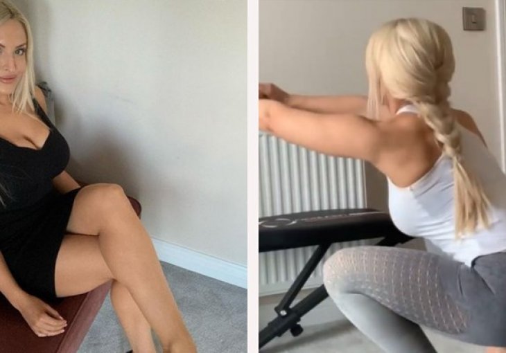 Britanska Diletta zaludjela fanove videom treninga: Nude joj brak