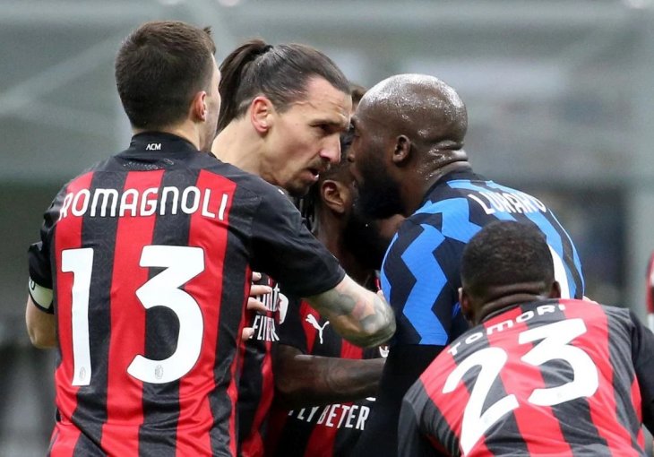 INTER DOMINIRA, A KAMERA UHVATILA TRENUTAK KADA SU SE SUDARILI POGLEDI IBRE I LUKAKUA Ovo je za anale!