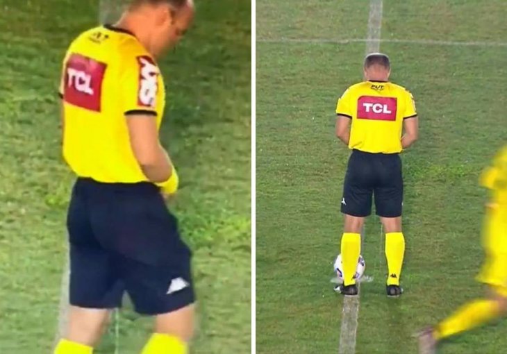 SCENA ZA PAMĆENJE: Brazilski sudija urinirao nasred terena uoči početka meča 